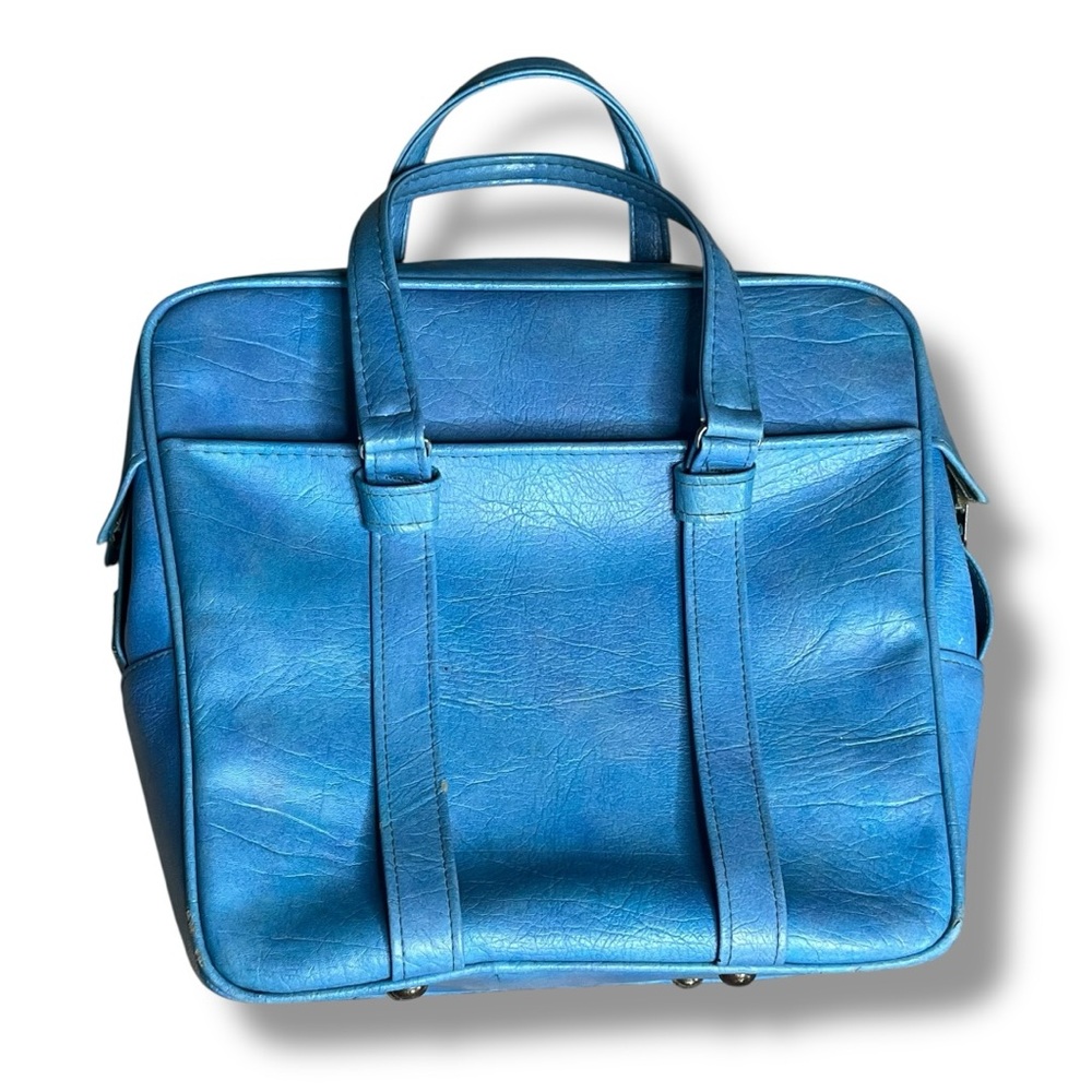 60s Vintage Samsonite Silhouette blue overnight luggage travel bag - Picture 2 of 12